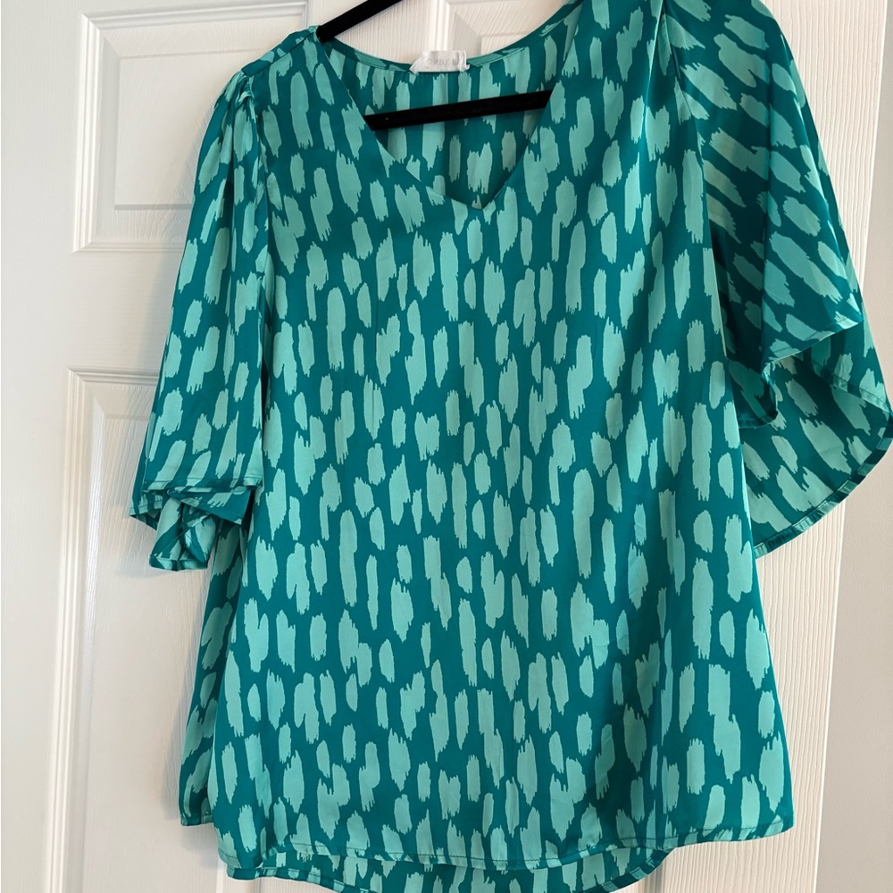 Elegant Teal Women's Blouse